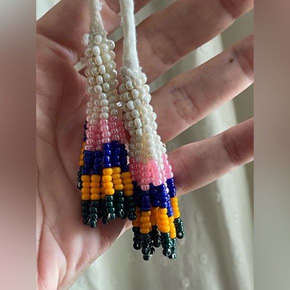 Farm Rio NWOT 100% Cotton Macaw Cross Stitch Tropical Embroidered Eclectic Maxi - Picture 5 of 15